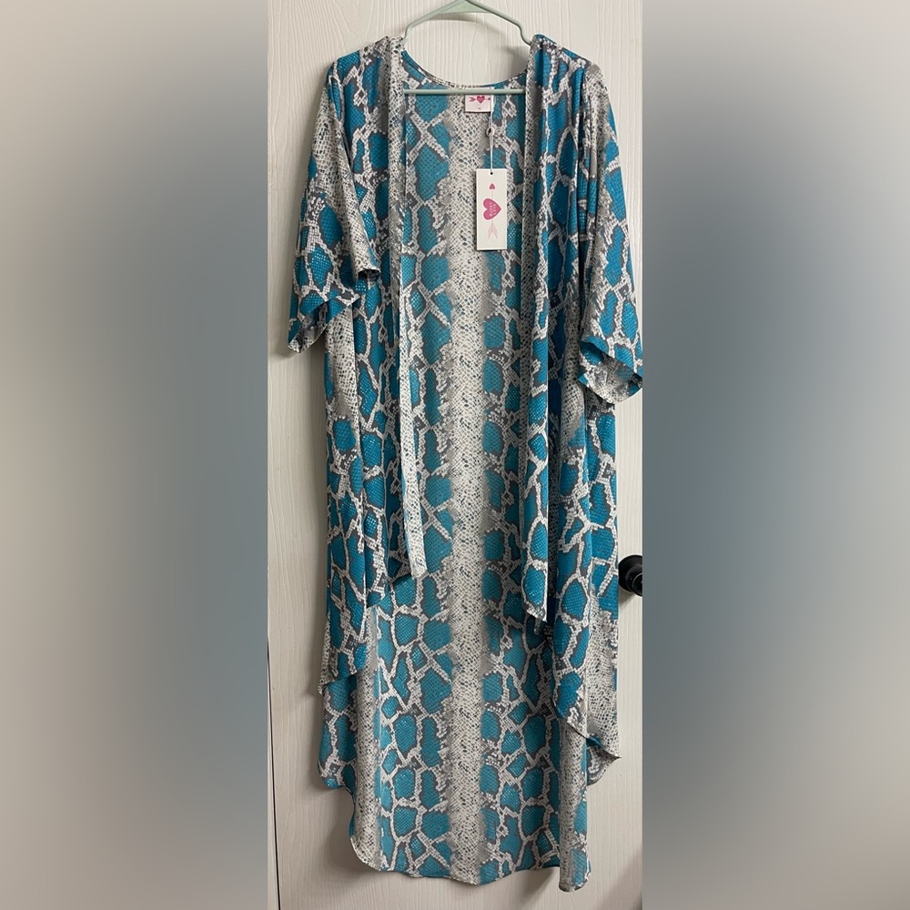 NWT Turquoise  Buddylove Kimono